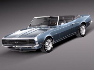 Chevrolet Camaro SS RS 1967 convertible 3D Модель