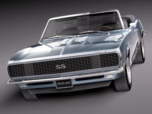 Chevrolet Camaro SS RS 1967 convertible 3D मॉडल