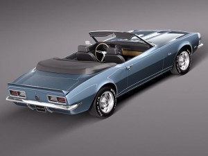 Chevrolet Camaro SS RS 1967 convertible 3D मॉडल
