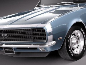 Chevrolet Camaro SS RS 1967 convertible 3D मॉडल