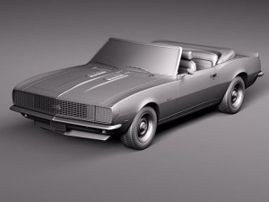 Chevrolet Camaro SS RS 1967 convertible 3D मॉडल