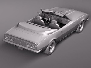 Chevrolet Camaro SS RS 1967 convertible 3D मॉडल