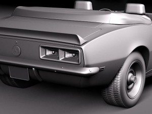 Chevrolet Camaro SS RS 1967 convertible 3D मॉडल