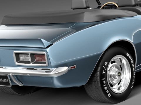 Chevrolet Camaro SS RS Convertible 1967 Modèle 3D