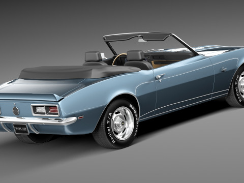Chevrolet Camaro SS RS Convertible 1967 Modèle 3D
