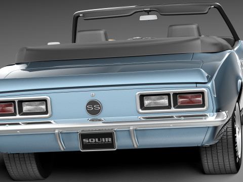 Chevrolet Camaro SS RS Convertible 1967 Modèle 3D