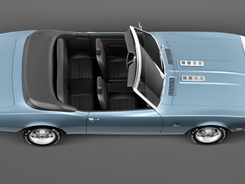 Chevrolet Camaro SS RS Convertible 1967 Modèle 3D