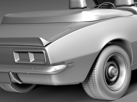 Chevrolet Camaro SS RS Convertible 1967 Modèle 3D