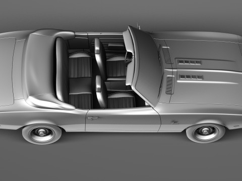 Chevrolet Camaro SS RS Convertible 1967 Modèle 3D