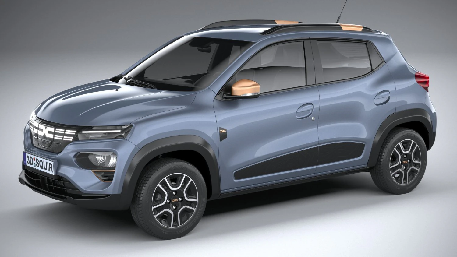 Dacia Spring Extreme 2023 3D Model .c4d .max .obj .3ds .fbx .stl .blend 