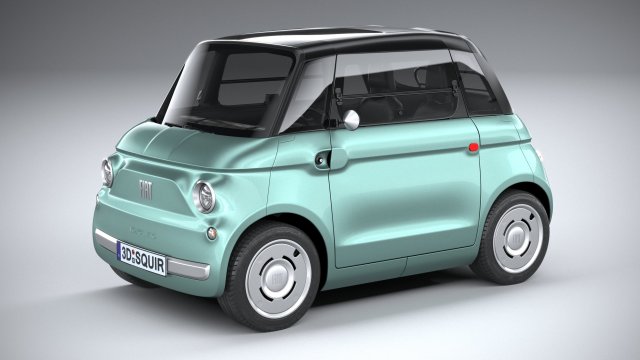 Fiat Topolino 2024 3D-Modell .c4d .max .obj .3ds .fbx .stl .blend 
