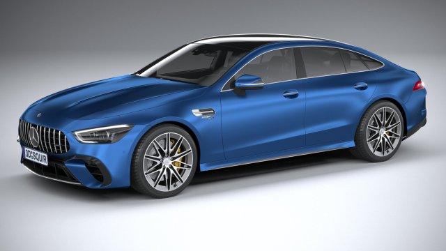 Mercedes-Benz AMG GT53 2023 3D Model .c4d .max .obj .3ds .fbx .stl .blend 