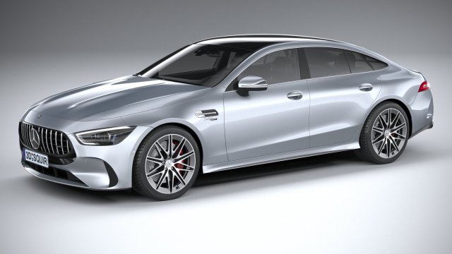 Mercedes-Benz AMG GT53 2023 Regular 3D Model .c4d .max .obj .3ds .fbx .stl .blend 