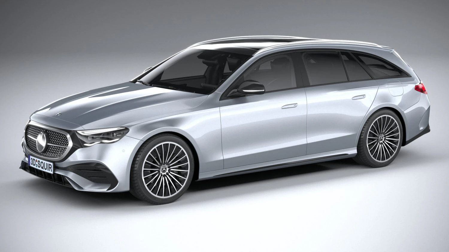Mercedes-Benz E-class Estate AMG Line 2024 3D Model .c4d .max .obj .3ds .fbx .stl .blend 