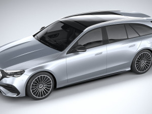 Mercedes-Benz E-class Estate AMG Line 2024 3D Model