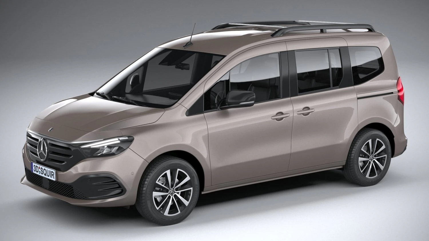 Mercedes-Benz EQT 2024 3D Model .c4d .max .obj .3ds .fbx .stl .blend 
