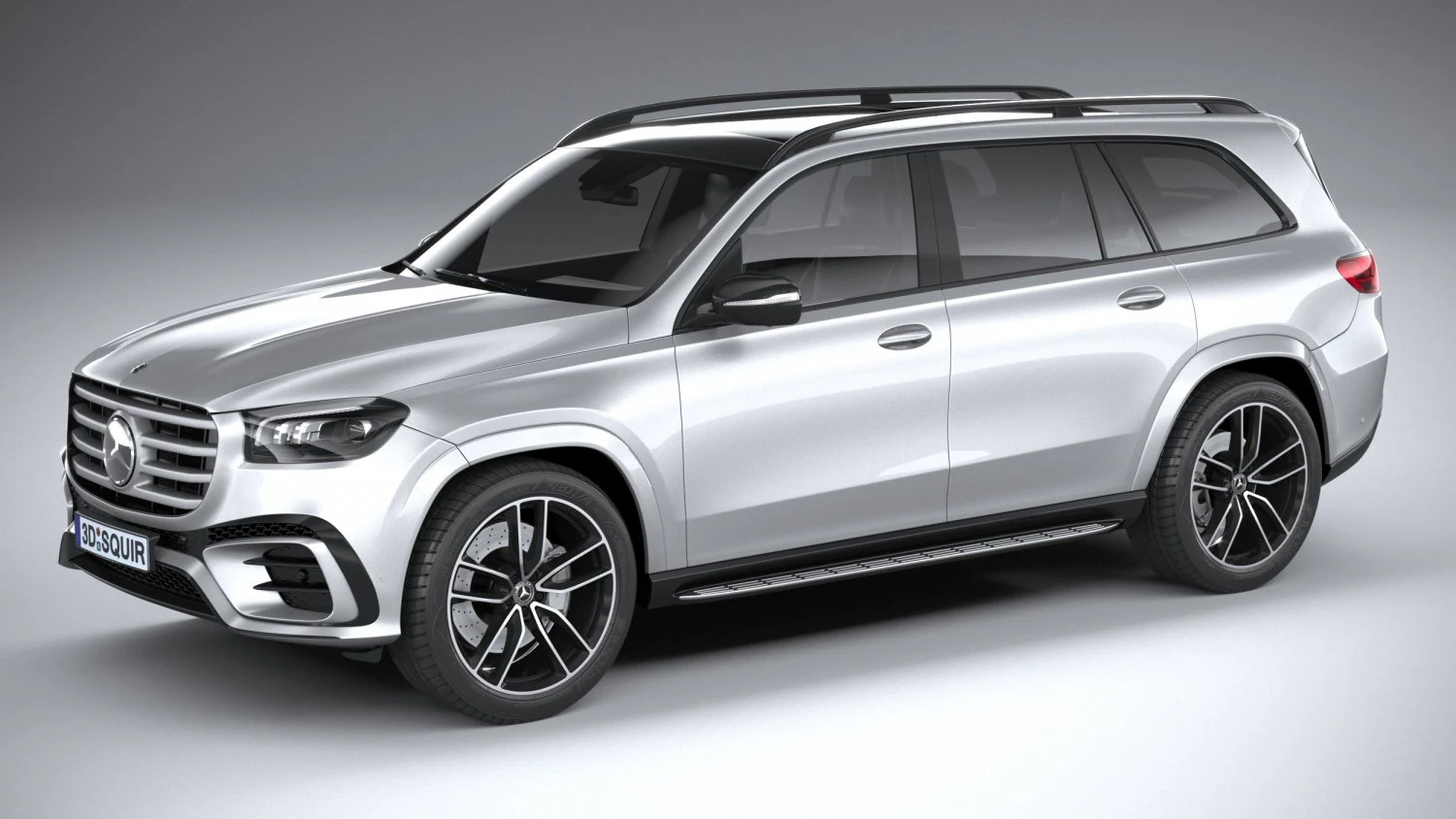 Mercedes-Benz GLS AMG Line 2024 3D Model .c4d .max .obj .3ds .fbx .stl .blend