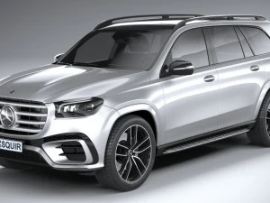 Mercedes-Benz GLS AMG Line 2024 3D Model