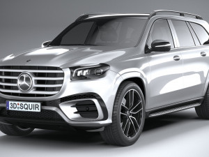 Mercedes-Benz GLS AMG Line 2024 3D-Modell