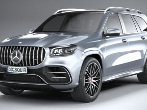 Mercedes-Benz GLS 63 AMG 2024 Model 3D