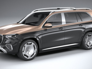 Mercedes-Benz GLS 600 Maybach 2024 3D Model