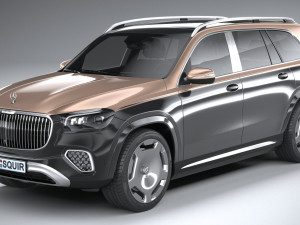 Mercedes-Benz GLS 600 Maybach 2024 3Dモデル