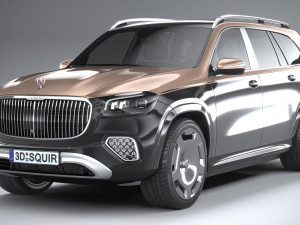 Mercedes-Benz GLS 600 Maybach 2024 3Dモデル