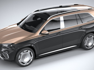 Mercedes-Benz GLS 600 Maybach 2024 3Dモデル
