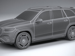 Mercedes-Benz GLS 600 Maybach 2024 3Dモデル