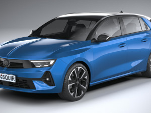 Opel Astra Electric 2023 3D 모델