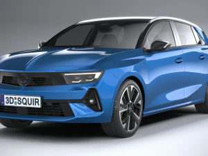 Opel Astra Electric 2023 3D Model