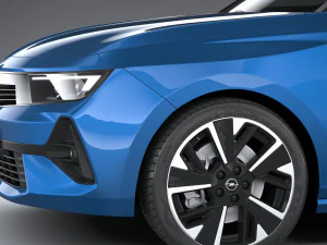 Opel Astra Electric 2023 3D Model