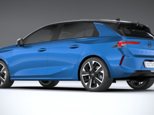 Opel Astra Electric 2023 3D 모델