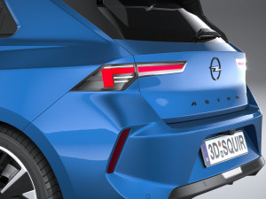 Opel Astra Electric 2023 3D 모델