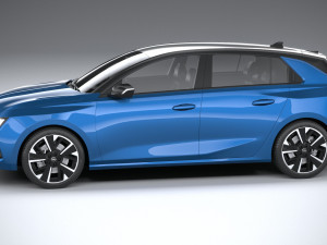 Opel Astra Electric 2023 3D 모델