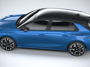 Opel Astra Electric 2023 3D 모델