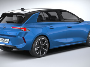 Opel Astra Electric 2023 3D 모델