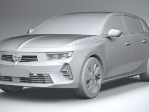 Opel Astra Electric 2023 3D 모델