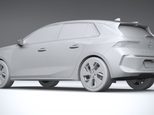 Opel Astra Electric 2023 3D 모델