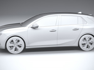 Opel Astra Electric 2023 3D 모델