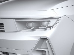 Opel Astra Electric 2023 3D 모델