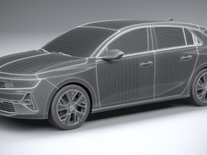 Opel Astra Electric 2023 3D 모델