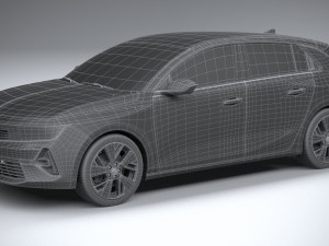 Opel Astra Electric 2023 3D 모델