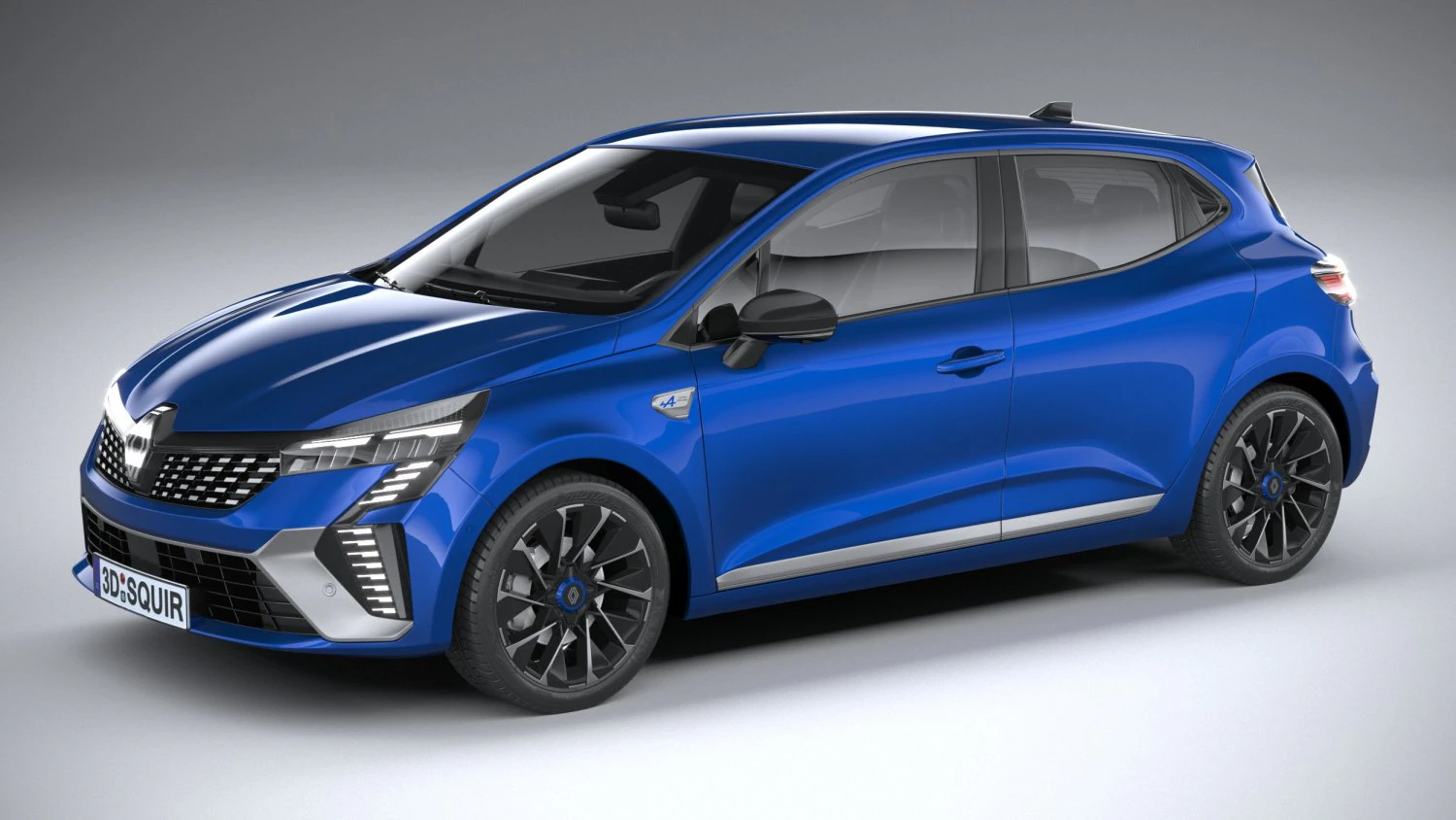 Renault Clio 2024 3D Model .c4d .max .obj .3ds .fbx .stl .blend 