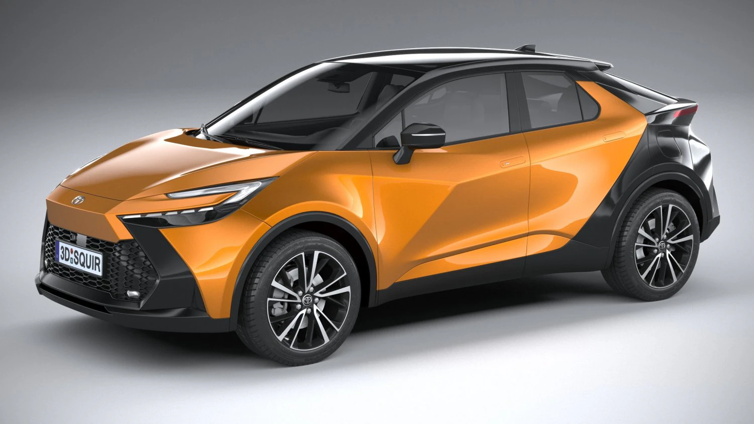 Toyota C-HR 2024 3D Model .c4d .max .obj .3ds .fbx .stl .blend 