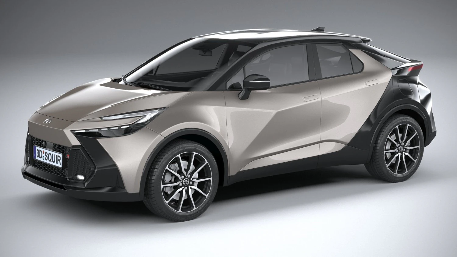 Toyota C-HR GR Sport 2024 3D Model .c4d .max .obj .3ds .fbx .stl .blend 
