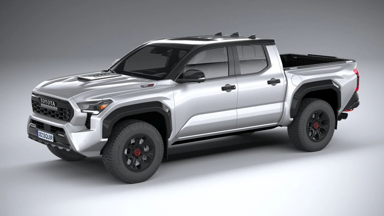 Toyota Tacoma TRD 2024 3D Model .c4d .max .obj .3ds .fbx .stl .blend 