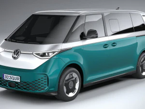 Volkswagen ID Buzz LWB 2023 3D Model