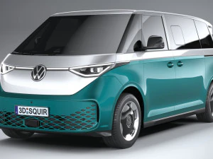 Volkswagen ID Buzz LWB 2023 3D Model