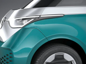 Volkswagen ID Buzz LWB 2023 3D Model